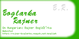 boglarka rajner business card